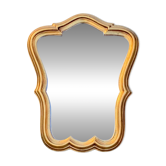 Vintage gold resin wall mirror