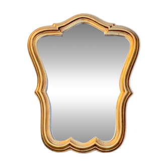 Vintage gold resin wall mirror