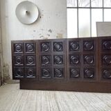 Brutalist sideboard attributed to De Coene 70s