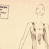 Drawing of the house Givenchy