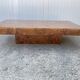 Table basse en loupe d’orme Roche et Bobois vintage 70s