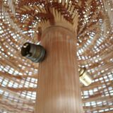 Lampe champignon bambou