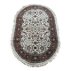 Handmade oval Persian rug 185cm x 120cm