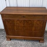 Commode Louis-Philippe en Ronce de Noyer – Fin XIXe