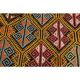 Tapis vintage turc Oushak fait main en laine et coton, années 1970