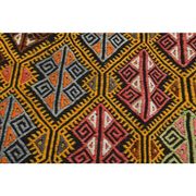 1970s Vintage Turkish Oushak Handmade Wool Cotton Area Rug 127x250