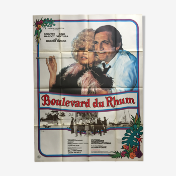 Affiche cinéma "Boulevard du Rhum" Brigitte Bardot, Lino Ventura 120x160cm 1971
