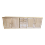 Modular solid beech sideboard "Ditlev Karsten" Scandinavian design.