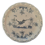 Plate signed Moustier.