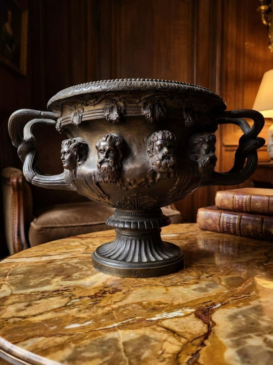 Vase warwick bronze antique