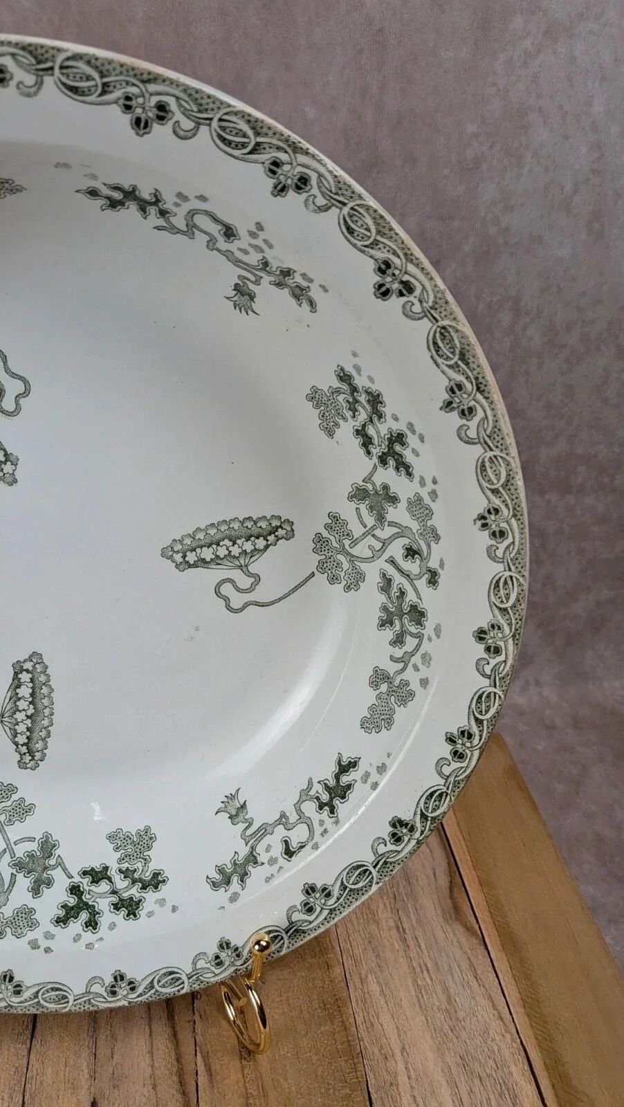 Antique shallow dish Saint-Amand – Ironstone – Modern Style model
