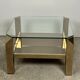 Coffee table by Belgo Chrome 1970 in 23 carat plating