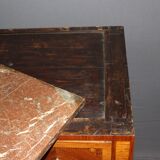 Louis XVI style chest of drawers with music attributes