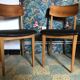 Pair of vintage Scandinavian chairs 1960's