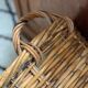 Old rattan and metal basket