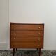 Vintage chest of drawers with 4 drawers, circa 1970