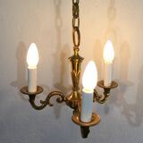 3 light bronze chandelier