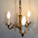 3 light bronze chandelier