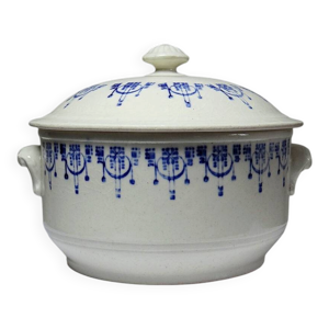 Bouillon/cocotte ancienne - bleu
