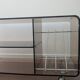 Table d'appoint en plexiglas fumé, années 70