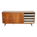 Black and white U 460 sideboard by Jiri Jiroutek for Interier Praha 1960