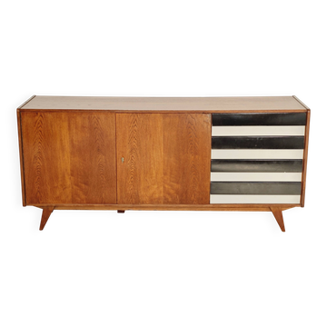 Black and white U 460 sideboard by Jiri Jiroutek for Interier Praha 1960