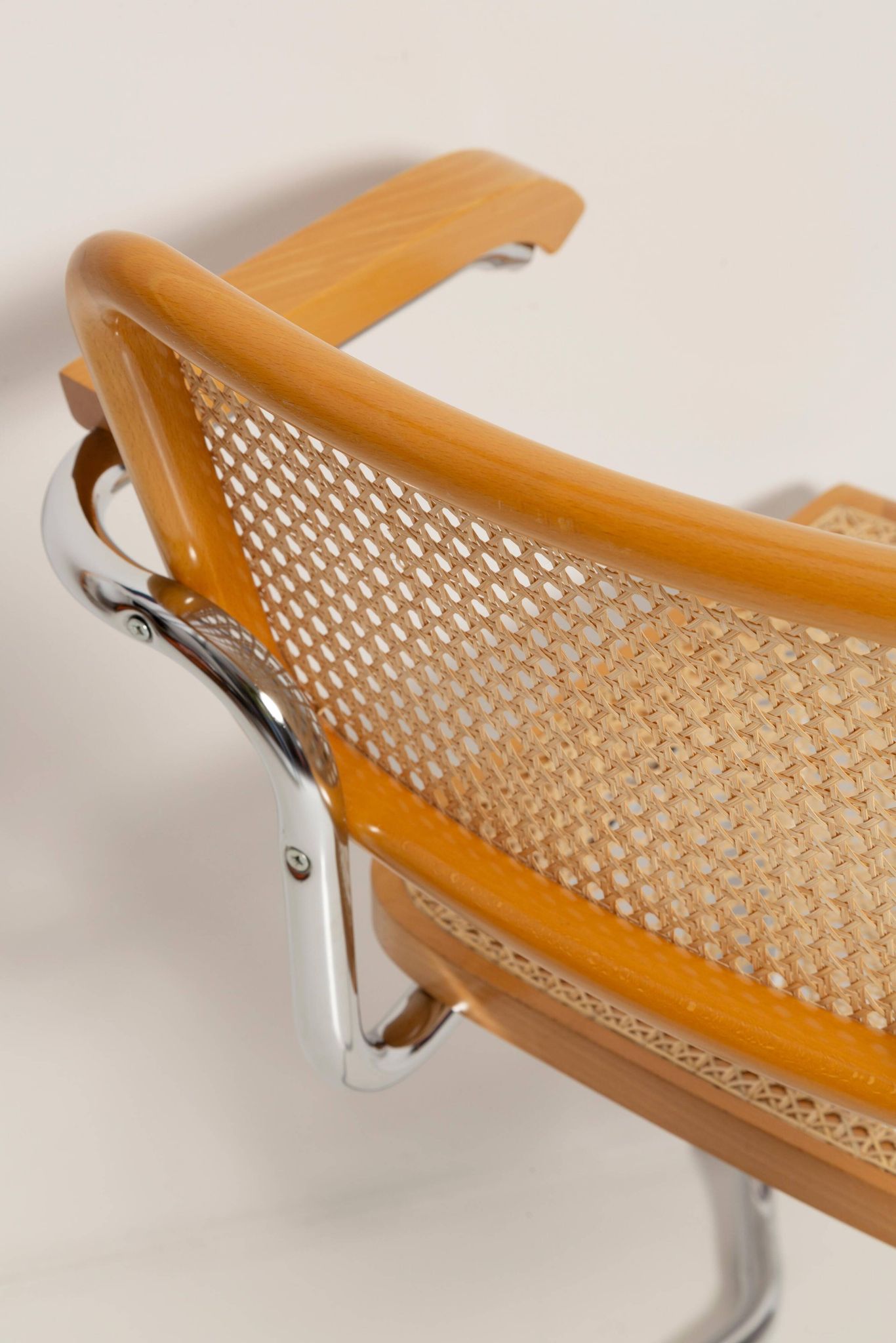 Mid-century Cesca chair in rattan, Marcel Breuer, Italy, 1960s