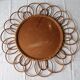 Rattan mirror of the 70's - 60cm