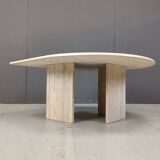 Vintage travertine coffee table, 1970s