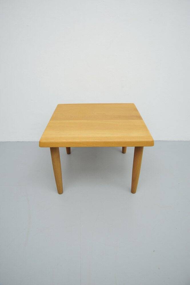 Square oak coffee table, 1960s