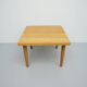 Square oak coffee table, 1960s