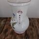 Vase 2 anses KG Luneville motif fleurs bleues