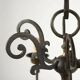 Antique chandelier with 6 lights in bronze, Netherlands, 18th century