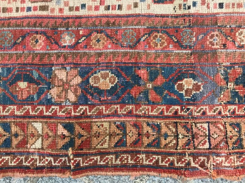 Former carpet Persian Afshar 19th century 150x232cm