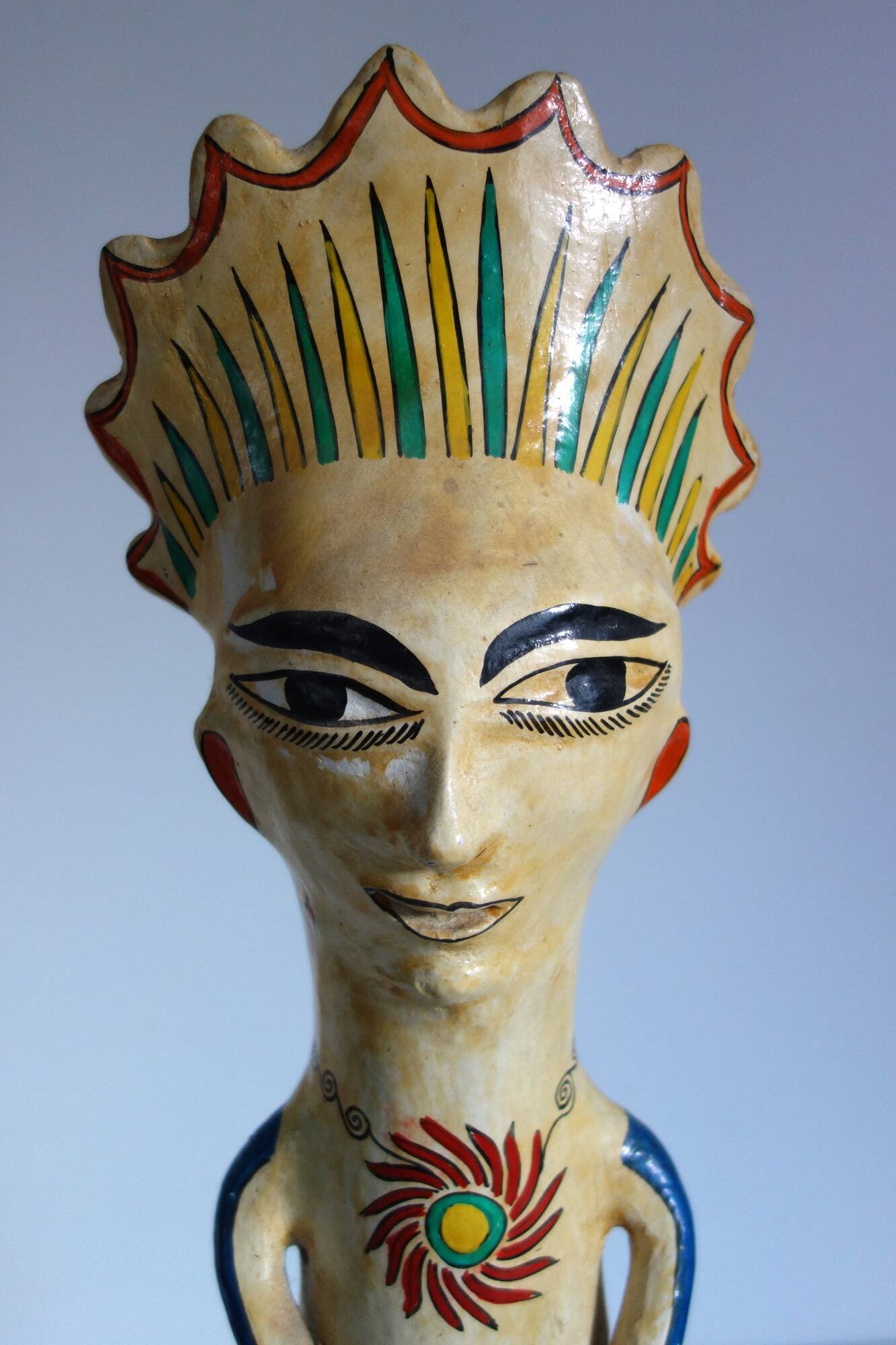 Large vintage ceramic sculpture, Tonala, Mexico
