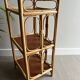 Vintage rattan bedside shelf
