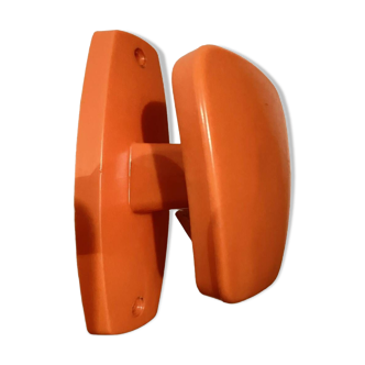 Porte-manteaux vintage d'époque pola orange 1 patère