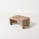 Coronado Leather Ottoman by Tobia Scarpa for B&B Italia, Italy, 1980s