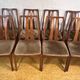 Set of 10 Mid-Century Retro Vintage Teak Afromosia Dining Chairs by Nathan
