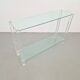 Table console en verre et acrylique The Hague de Bor Design, années 1990.