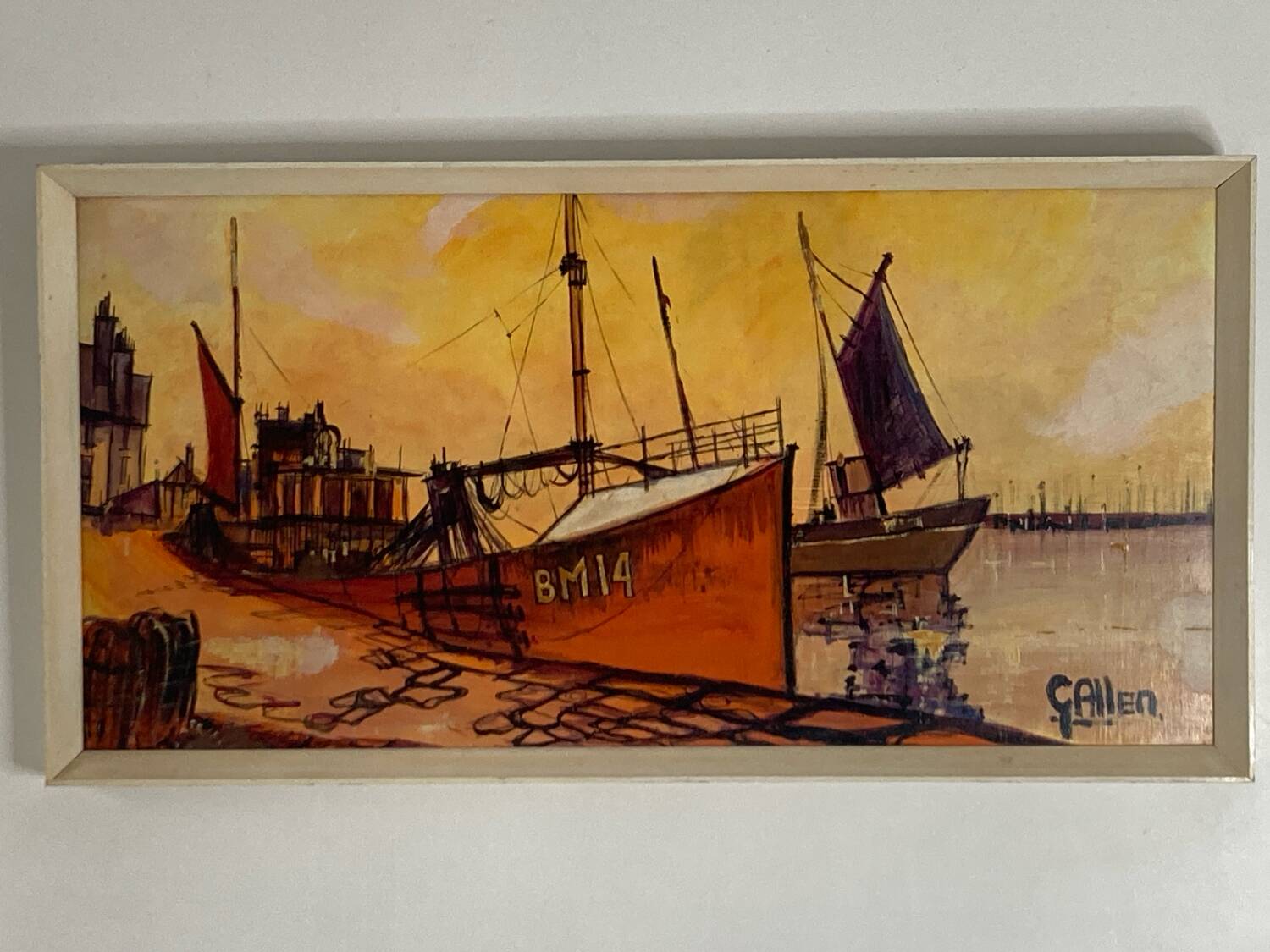 Painting boats from the 1960s