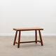 Banc brutaliste en bois France années 70