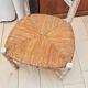 Chair provençale of nanny, mulched, white patina