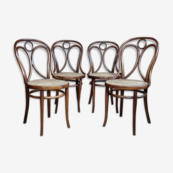 4 chairs Thonet Englesthul n°19 around 1900