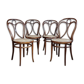 4 chairs Thonet Englesthul n°19 around 1900