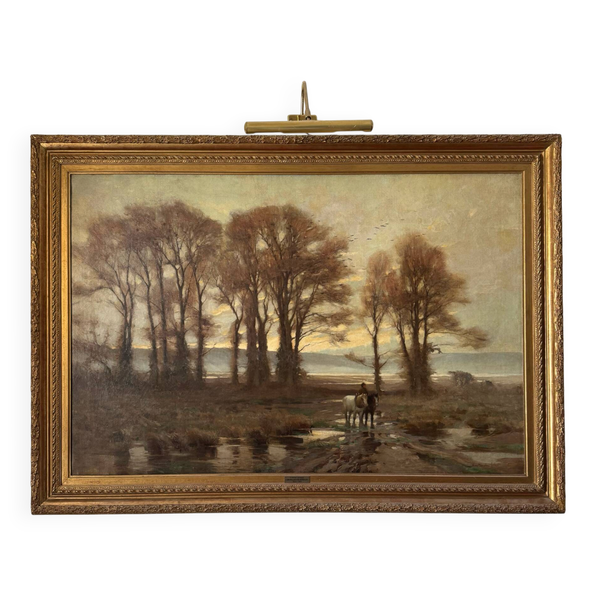 Monumental tableau Jan Willem Von Borselen (1825-1892)