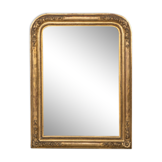 Golden Louis Philippe Flower Mirror