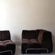Modular sofa metal and velvet design 1970