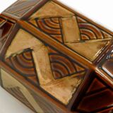 Vase St-Clement copper graphic decoration