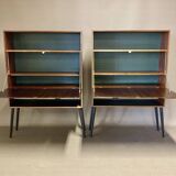 Pair of rosewood desks, Scandinavian design, 1950s